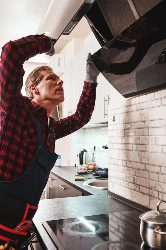 Cleaned Hood Fan System